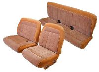 1988, 1989, 1990, 1991 Chevrolet Full Size Truck, Extended and Double Cab 60/40 Front Bench Seat; Rear Bench Seat Upholstery Complete Set