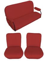 1969, 1970, 1971, 1972 Chevrolet Blazer Front Utility Bucket Seats; Rear Bench Seat Upholstery Complete Set