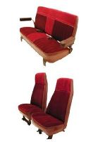 1973-1987 GMC Jimmy Front Highback Bucket Seats; Rear Bench; Style 1 Seat Upholstery Complete Set