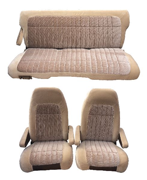 92 94 Chevy Blazer Seat Upholstery Complete Set Front Bucket Seats Rear Bench 1992 1993 1994 - 1994 Chevy Silverado Seat Covers