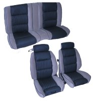 1981-1988 Buick Regal 2 Door, Lear Front Bucket Seats and Rear Bench Seat Upholstery Complete Set