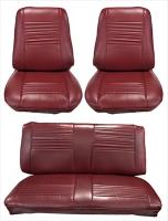 1967 Chevrolet Chevelle Front Buckets, Rear Bench Seat Upholstery Complete Set