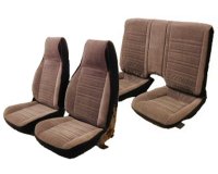1987-1992 Chevrolet Camaro Front Bucket Seats; Split Rear Back Rest; Base Model Seat Upholstery Complete Set