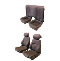 1993, 1994, 1995, 1996 Pontiac Firebird Front Bucket Seats; Solid Rear Back Rest; Sport Model Seat Upholstery Complete Set
