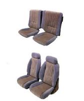 1982, 1983, 1984 Pontiac Firebird Front Bucket Seats; Split Rear Back Rest; Design 2 Seat Upholstery Complete Set