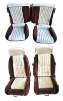 1982, 1983, 1984 Pontiac Firebird Front Bucket Seats; Split Rear Back Rest; Design 3 Seat Upholstery Complete Set