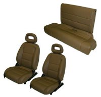 1990-1994 Mercury Capri Front Bucket Seats, Rear Bench; With Map Pockets Seat Upholstery Complete Set