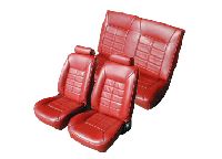 1983, 1984, 1985, 1986 Ford Mustang Front Bucket; Rear Bench; Convertible; Base Model Seat Upholstery Complete Set