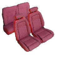 '92-'93 Ford Mustang Front Bucket; Split Rear Bench; Hatchback; Sport Model Seat Upholstery Complete Set