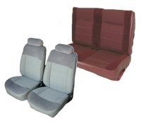 1990, 1991, 1992, 1993 Ford Mustang Front Bucket; Rear Bench; Convertible; Standard Model Seat Upholstery Complete Set