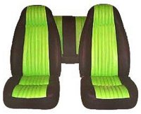 1979, 1980, 1981, 1982 Ford Mustang Front Bucket; Rear Bench; Coupe; Base Model Seat Upholstery Complete Set