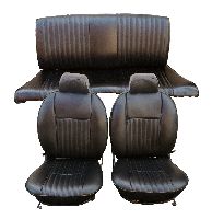 1968-1978 Fiat 124 Spider Front Bucket; Rear Bench Seat Upholstery Complete Set