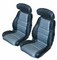 1988-1992 Mazda RX7 Convertible, Bucket Seats With Speakers in Head Rests Seat Upholstery Front Seats