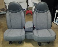 1998-2002 Ford Ranger - Regular Cab Front Buckets; Without Cup Holder Seat Upholstery Front Seats