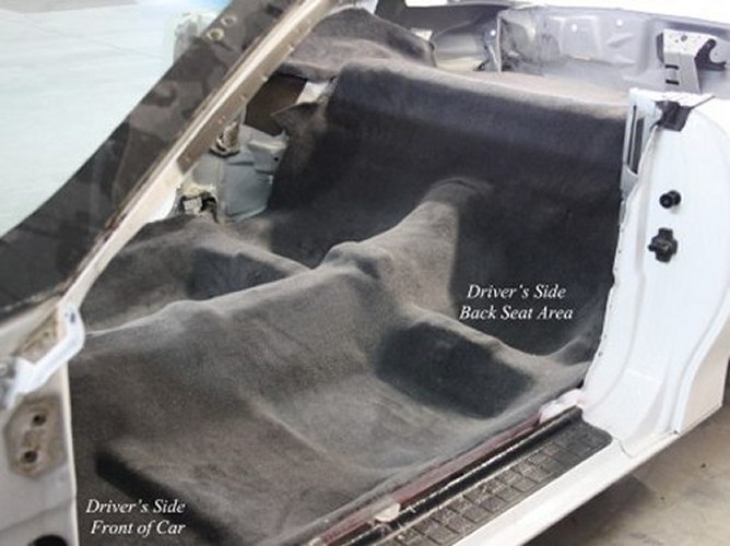 1992 to 1998 Pontiac Grand Am Carpet Custom Molded Replacement Kit 4 Door 801-Black Plush Cut Pile 