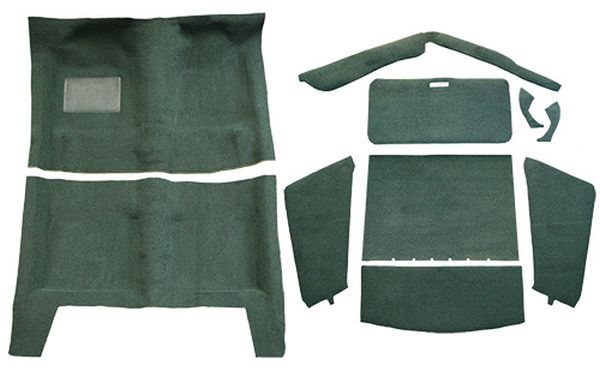 Floor Carpet for 64-66 Plymouth Barracuda Auto Pass Area Loop Molded 2Pc Floor Carpet for 64-66 Plymouth Barracuda Auto Pass Area Loop Molded 2Pc