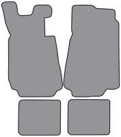 '82-'88 BMW 528e 4 Door Floor Mats, Set of 4 - Front and back