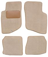 '89-'93 Mitsubishi Galant With Heelpad Floor Mats, Set of 4 - Front and back