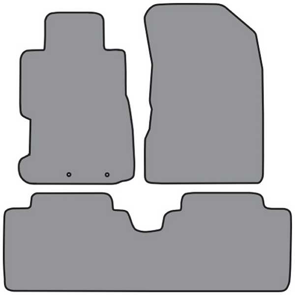 20012005 Honda Civic Floor Mats Coupe, 2 Piece Front, 1 Piece Rear
