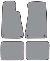 1994, 1995, 1996 Chevrolet Caprice With Snaps Floor Mats, Set of 4 - Front and back
