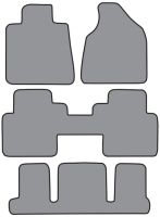 2007, 2008, 2009, 2010 GMC Acadia 2 Piece Fronts, 2 Rear Runners Floor Mats