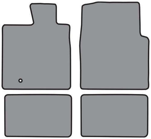 '04-'08 Ford Full Size Truck, 4 Door Crew Cab F150 Floor Mats, Set of 4 - Front and back