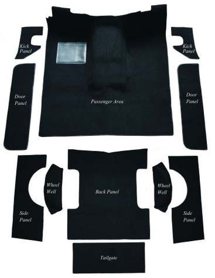 1974-1975 Jeep CJ5 Complete Cutpile - OC Auto Carpets