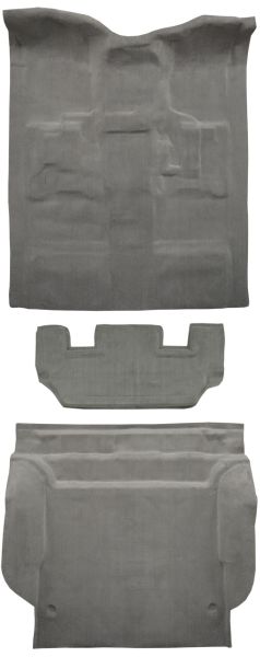801-Black Plush Cut Pile Passenger Area 2007 to 2014 Chevrolet Tahoe Carpet Custom Molded Replacement Kit 4 Door 