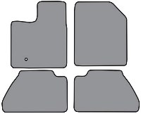 2007, 2008, 2009, 2010 Ford Edge  Floor Mats, Set of 4 - Front and back