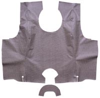 Auto Custom Carpets Trunk Mat For 1965-1966 Ford Galaxie - Black & Gray Basket Weave Fleece (Part 5239)