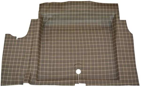 Trunk Floor Mat Cover for 67-68 Ford Mustang 2DR Coupe & Convertible Small Plaid