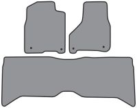 '11-'21 Dodge Full Size Truck, 4 Door Crew Cab 2 Piece Front, 1 Piece Rear Runner Floor Mats