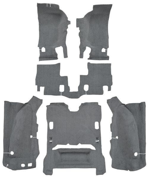 07-10 Jeep Wrangler Carpet Complete Kit 2007, 2008, 2009, 2010