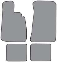 '66-'76 BMW 2002  Floor Mats, Set of 4 - Front and back