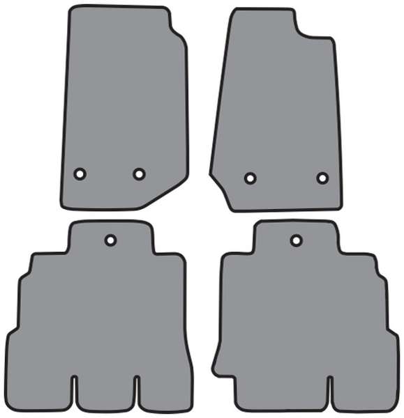 20142018 Jeep Wrangler Floor Mats, Set of 4 Unlimited 2014, 2015, 2016, 2017, 2018
