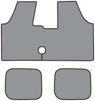 '65-'69 Chevrolet Corvair 1 piece front, 2 piece rear, Floor Shift Floor Mats