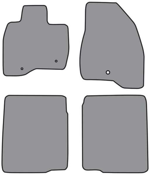 2017-2019 Ford Explorer Floor Mats, Set of 4 - 4 Door 2017, 2018, 2019