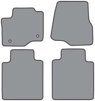 '17-'21 Ford Full Size Truck, 4 Door Crew Cab F250, F350, F450 Floor Mats, Set of 4 - Front and back