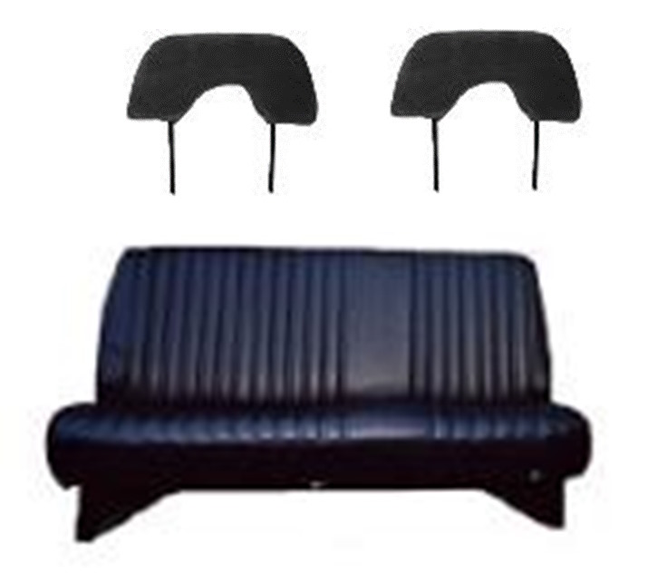 '88-'91 Chevrolet Full Size Truck, Standard Cab Solid Bench Seat; 60/40 Pleats, With Head Rest Covers Seat Upholstery Front Seats