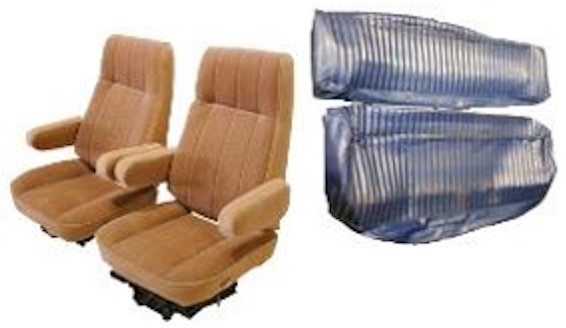 '80-'86 Ford Full Size Truck, Extended and Super Cab Front Bucket; Rear Bench Seat Upholstery Complete Set