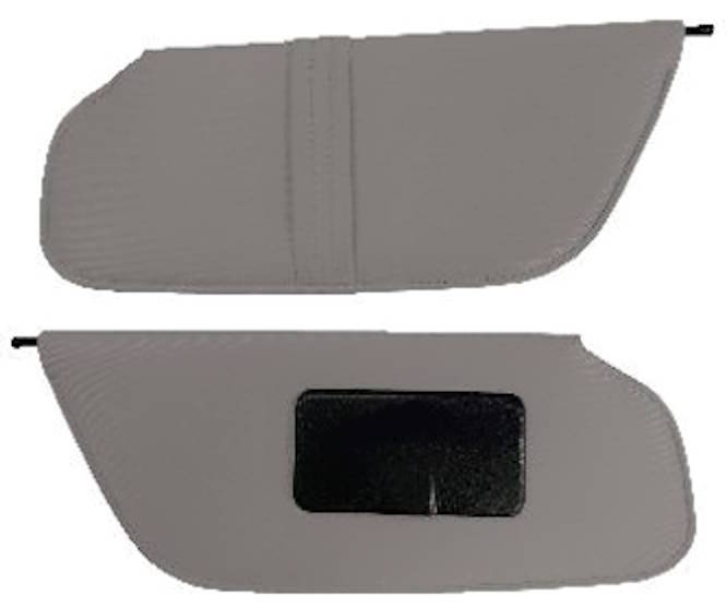 '99-'03 Ford Full Size Truck, Standard Cab F150, F250 (With Passenger Mirror and Map Strap) Sun Visor Set