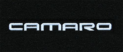 NEW 1967-1969 Camaro Floor Mats Black Set of 4 Carpet Embroidered Script Silver