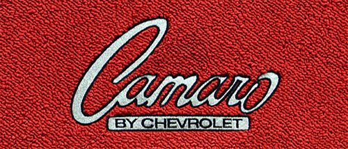 NEW 1967-1969 Camaro Floor Mats Black Set 4 Carpet Embroidered Silver RS Logo 