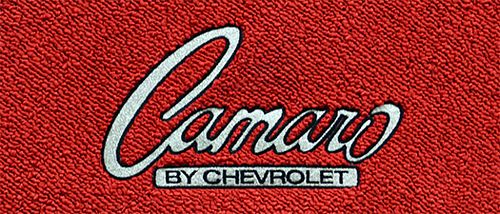 NEW 1967-1969 Camaro Floor Mats Black Set 4 Carpet Embroidered Silver RS Logo NEW 1967-1969 Camaro Floor Mats Black Set 4 Carpet Embroidered Silver RS Logo