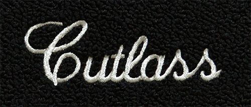 1968-1972 Oldsmobile Cutlass Loop Carpet Logo Floor Mat 4pc